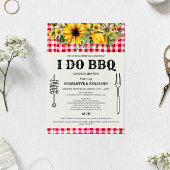Invitation Rustique I DO BBQ Couples Douche
