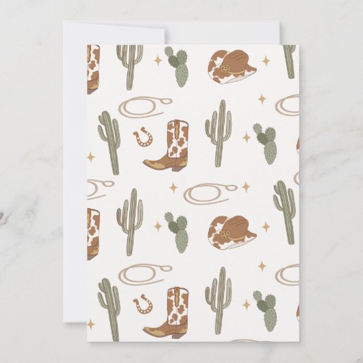 Invitation Rustique Jaune Genre Neutre Baby shower Occidental (Dos)