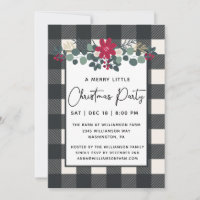 Rustique Joyeux Petit Noël Fête Floral Plaid