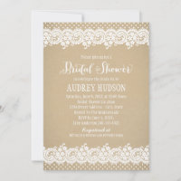 Rustique Kraft et Mariage Dentelle Salle de Fête d
