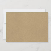 Invitation Rustique Kraft String Lights (Dos)