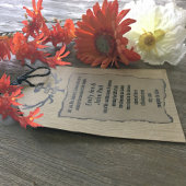 Invitation Rustique La chasse est sur Mariage montré sur Kraf