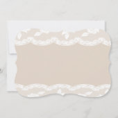 Invitation Rustique Lace Bridal Showback (Dos)