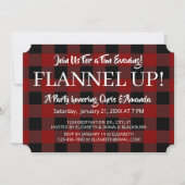 Invitation Rustique Lumberjack Plaid Celebration Occasion de  (Devant)