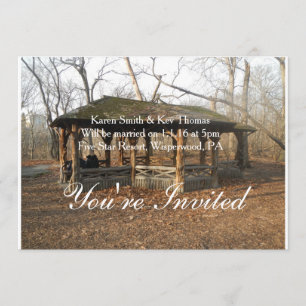 Invitation rustique magnifique personnalisée