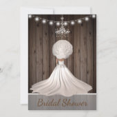 Invitation Rustique mais élégante douche nuptiale (Devant)