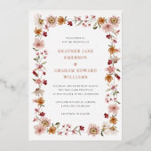 Invitation Rustique Mariage Foil (Recto)