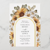 Invitation Rustique Mariage Foil (Recto)