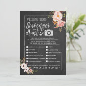 Invitation Rustique Mariage Photo Scavenger Chasse I Spy Jeu (Debout devant)