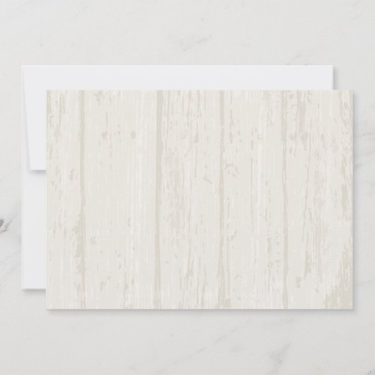 Invitation Rustique Mason Jar et Fleur sauvage (Dos)