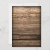 Invitation Rustique Mason Jars illumine Fleur sauvage Barne M (Dos)