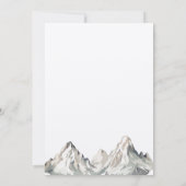 Invitation Rustique minimaliste Kraft Mountain Sauvez la date (Dos)