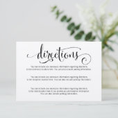 Invitation Rustique moderne Nous faisons Mariage Directions C (Debout devant)