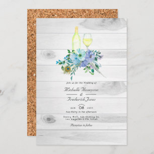 Invitation Rustique Monnaie Boho QR Code RSVP Mariage de dégu
