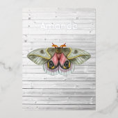 Invitation Rustique Moth Foil (Recto)