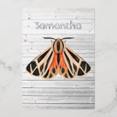 Invitation Rustique Moth Foil (Recto)