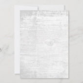 Invitation Rustique Nautique bébé fille douche Rose or Ancre (Dos)