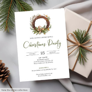 Invitation Rustique Neutre Terreux Cozy Aquarelle Minimaliste