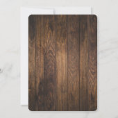 Invitation Rustique Nous faisons toujours BBQ Mariage Anniver (Dos)