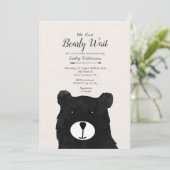 Invitation Rustique Nous pouvons attendre baby shower (Debout devant)