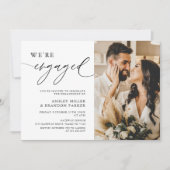 Invitation Rustique Nous sommes engagés Photo Engagement Part (Devant)