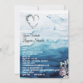 Invitation Rustique Ocean Lingerie Douche (Devant)
