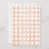 Invitation Rustique Orange Citrouille Floral (Dos)