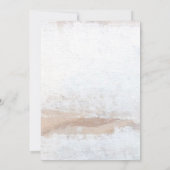 Invitation Rustique Palm Tree Beach Destination Mariage (Dos)