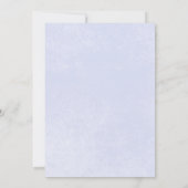 Invitation Rustique Pastel Hydrangea Floral Monogramme Blanc (Dos)