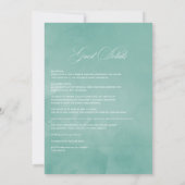 Invitation Rustique Pastel Verdure Pays Jardin Mariage (Dos)