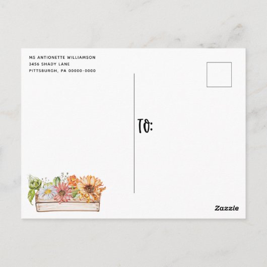 Invitation Rustique Pays Lanterne Douche nuptiale (Dos)