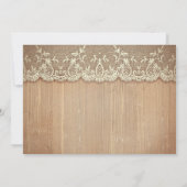 Invitation rustique pays mason jarre blanc hydrangea mariage (Dos)