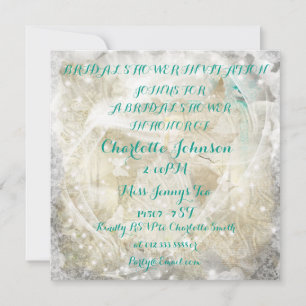 Invitation Rustique Personnalisée Douche nuptiale
