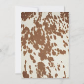 Invitation Rustique Petit Cowboy Baby shower Ouest en bois (Dos)