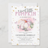 Invitation Rustique Petite Citrouille Baby shower  (Devant)