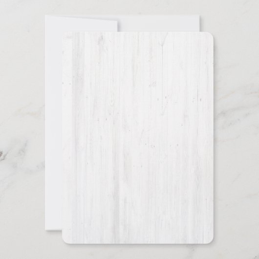 Invitation Rustique pour Anniversaire de Mariage - (Dos)