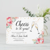 Invitation rustique pour les 50 ans de mariage ave (Debout devant)