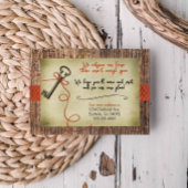 Invitation rustique pour une pendaison de crémaill