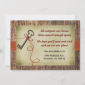 Invitation rustique pour une pendaison de crémaill (Devant)