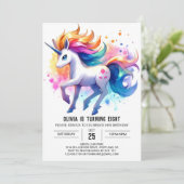 Invitation Rustique Printable Horse Anniversaire (Debout devant)
