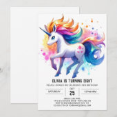 Invitation Rustique Printable Horse Anniversaire (Devant / Derrière)
