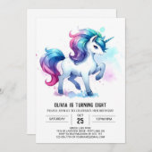 Invitation Rustique Printable Horse Anniversaire (Devant / Derrière)