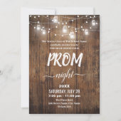 Invitation Rustique Prom (Devant)