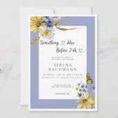 Invitation Rustique Quelque Chose De Bleu Avant De Faire Fête (Devant)