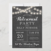 Invitation Rustique Retraite Party (Devant)