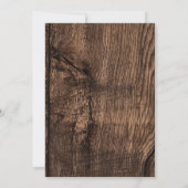 Invitation Rustique Rien de Fantaisie Juste Amour  (Dos)