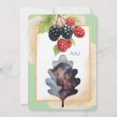 Invitation Rustique romantique Berry Mariage photo Retour (Dos)