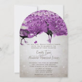 Invitation Rustique Romantique Mason Jar Radiant violet Peaco (Devant)