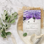 Invitation Rustique romantique Mason Jar violet Peacock<br><div class="desc">Rustique romantique Mason Jar Purple Peacock Mariage Invitations de zazzle</div>