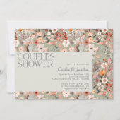 Invitation Rustique Sage Botanique Boho Couples Douche (Devant)